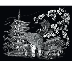 Kratzbild "Kyoto Temple"