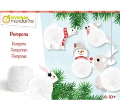 Kreativ-Box "Pompon Weihnachtsanhänger"