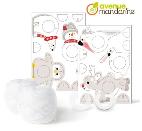 Kreativ-Box "Pompon Weihnachtsanhänger"
