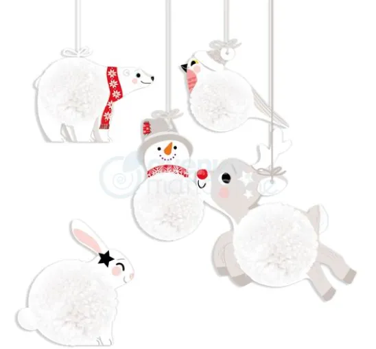Kreativ-Box "Pompon Weihnachtsanhänger"