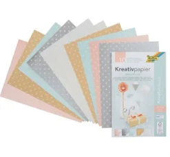 Kreativpapier "Velourspunkte"