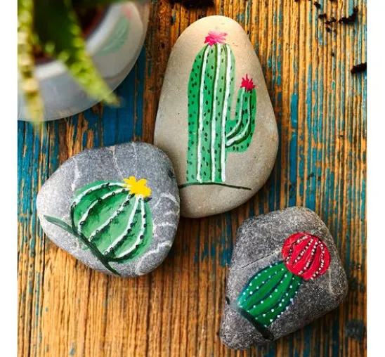 Kreativ-Set "Steine bemalen im Boho-Look"