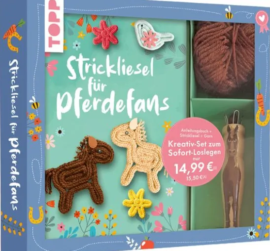 Kreativ-Set "Strickliesel für Pferdefans"