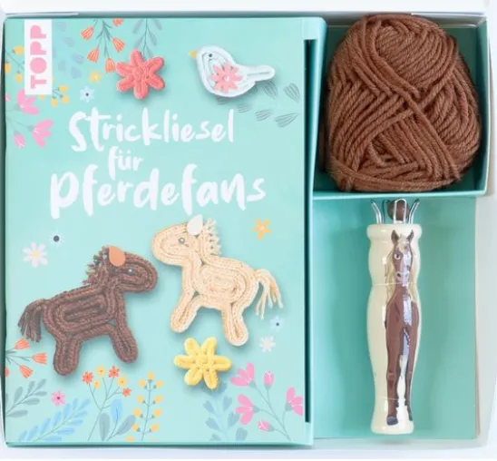 Kreativ-Set "Strickliesel für Pferdefans"
