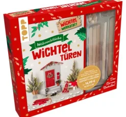 Kreativ-Set "Weihnachtliche Wichteltüren. Anleitungsbuch mit Material zum Sofort