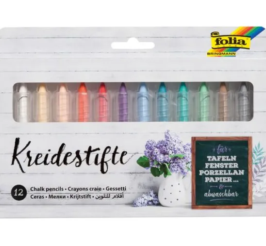 Kreidestifte, farbig sortiert