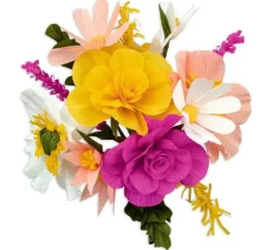 Krepppapier-Blumen-Set