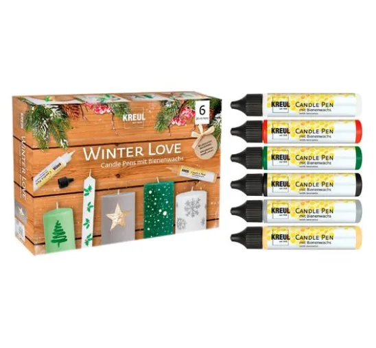 KREUL Candle Pen "Winter Love" 6er-Set