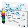 KREUL Glass & Procelain Pen "Clear", 5er-Set