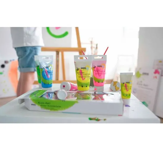 KREUL Kids Art Kinder-Künstlerfarbe, 8 x 20 ml