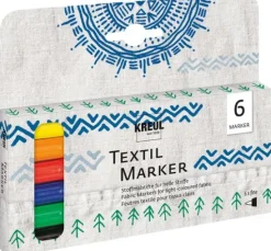 KREUL Textil Marker fine, 6er-Set