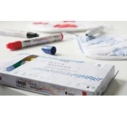 KREUL Textil Marker medium, 5er-Set