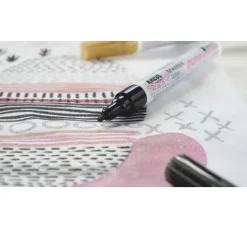 KREUL Textil Marker medium "Glitter", 5er-Set