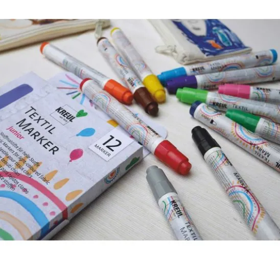 KREUL Textil Marker medium "Junior", 12er-Set