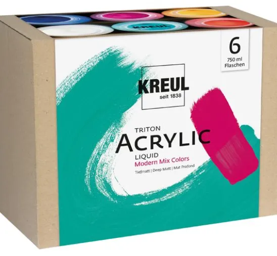 KREUL Triton Acrylic Liquid Set "Modern Mix Colors"