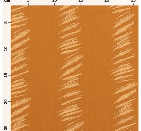 Krinkel-Musselin Baumwoll-Stoff mit Gold-Effekt "Transformation" Crush Stipes