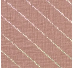 Krinkel-Musselin Baumwoll-Stoff mit Hot-Foil Effekt 