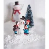 Landschaft aus Styropor mit Schnee