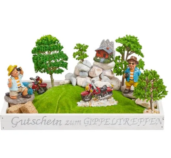 Landschaft aus Styropor mit Schnee