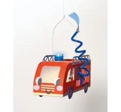 Laternen-Bastelset "Feuerwehr", inkl. 2 LED Lichter