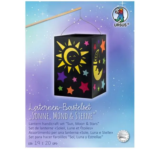 Laternen-Bastelset "Sonne, Mond & Sterne"