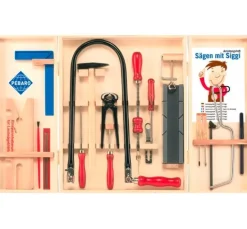 Laubsäge-Werkzeugschrank, 18-tlg.