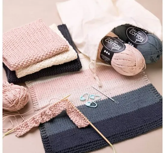 Lernset Stricken "Waschlappen"