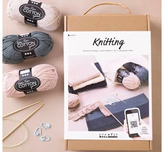 Lernset Stricken "Waschlappen"