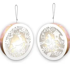 Lightboxes "Birds & Reindeer", 2er-Set