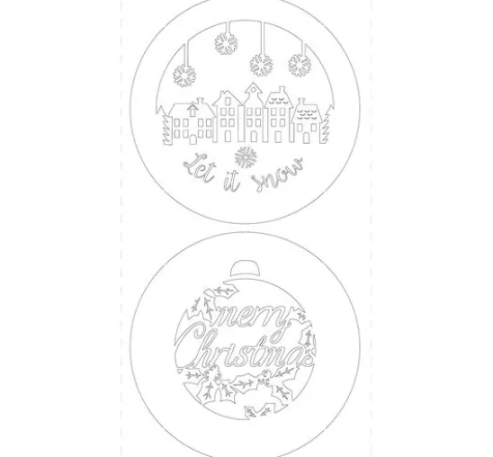 Lightboxes "Merry Christmas", 2er-Set