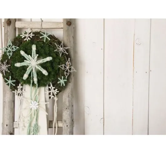 Magazin DIY Filz + Wolle + Draht Herbst Weihnachten "Retro-Wickelsterne"