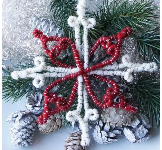 Magazin DIY Filz + Wolle + Draht Herbst Weihnachten "Retro-Wickelsterne"