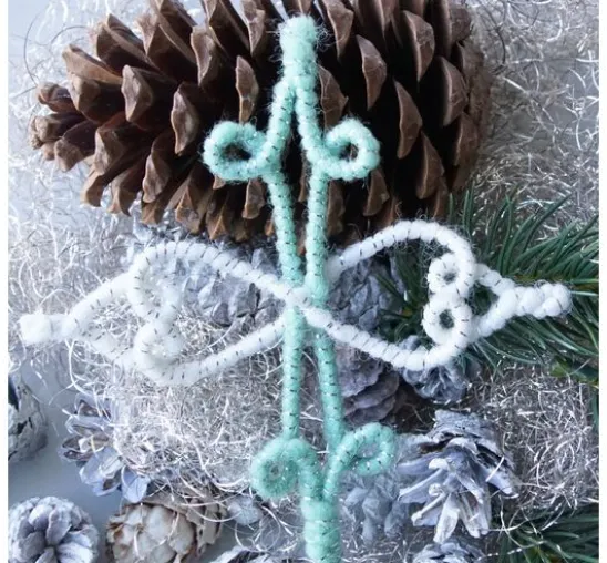 Magazin DIY Filz + Wolle + Draht Herbst Weihnachten "Retro-Wickelsterne"