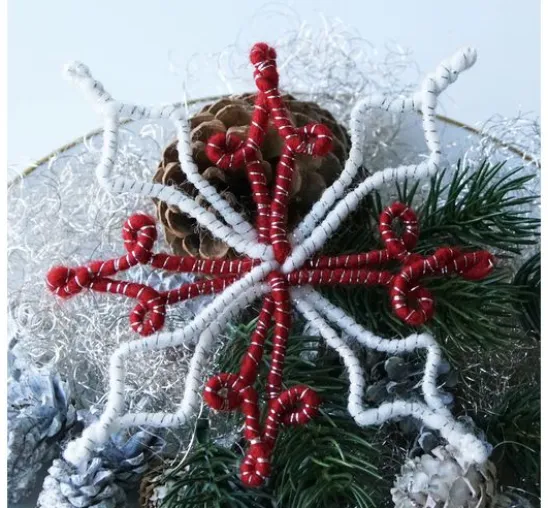 Magazin DIY Filz + Wolle + Draht Herbst Weihnachten "Retro-Wickelsterne"
