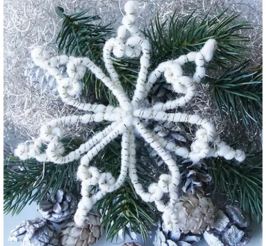Magazin DIY Filz + Wolle + Draht Herbst Weihnachten "Retro-Wickelsterne"