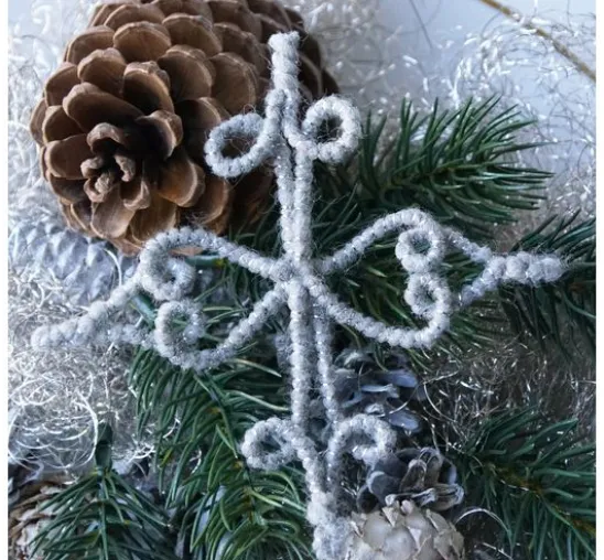 Magazin DIY Filz + Wolle + Draht Herbst Weihnachten "Retro-Wickelsterne"