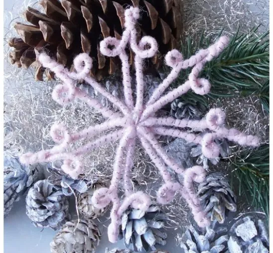 Magazin DIY Filz + Wolle + Draht Herbst Weihnachten "Retro-Wickelsterne"
