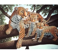 Malen nach Zahlen "Leoparden"