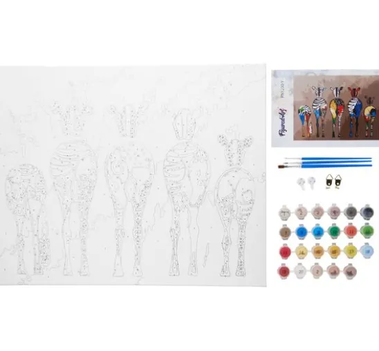 Malen nach Zahlen "Zebras"