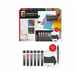 Marabu Acryl Color Squeegee Art Set