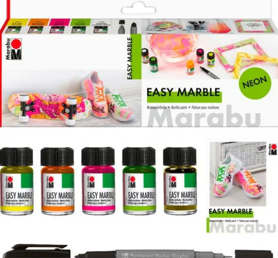 Marabu EASY MARBLE-Set "NEON"