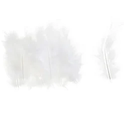 Marabufedern, ca. 15 Stück