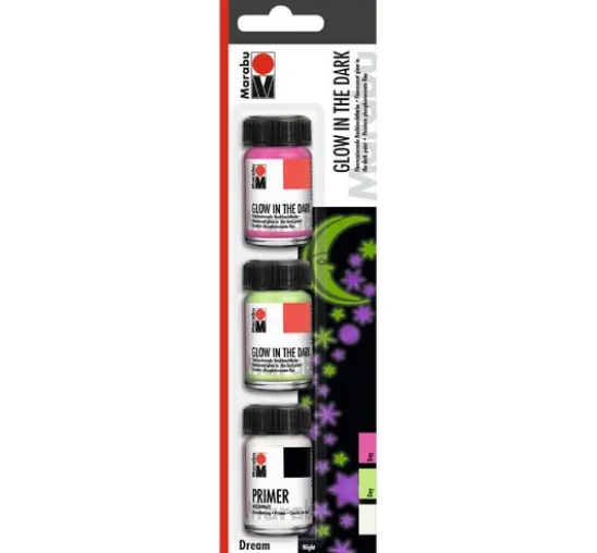 Marabu GLOW IN THE DARK-Set "DREAM"
