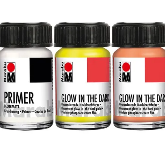 Marabu GLOW IN THE DARK-Set "STARS"