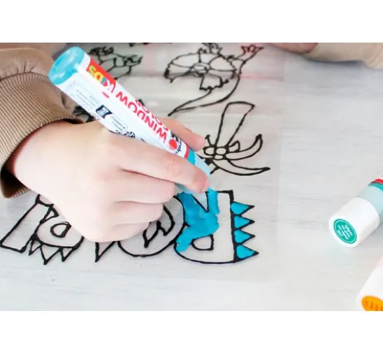 Marabu KiDS Window Color Set "Dinosaurier"