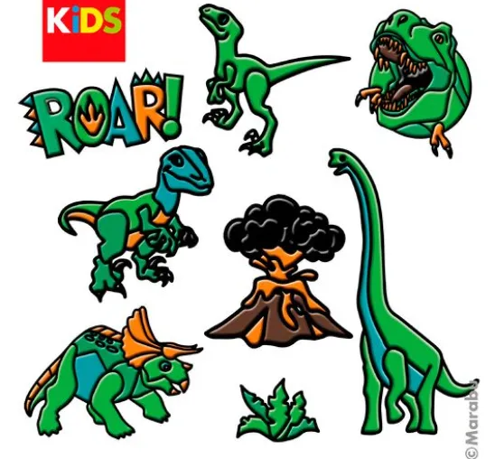 Marabu KiDS Window Color Set "Dinosaurier"