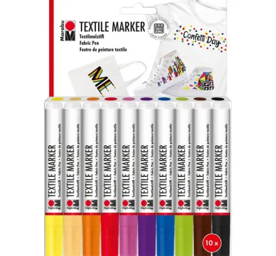 Marabu Textile Marker, 10er-Set