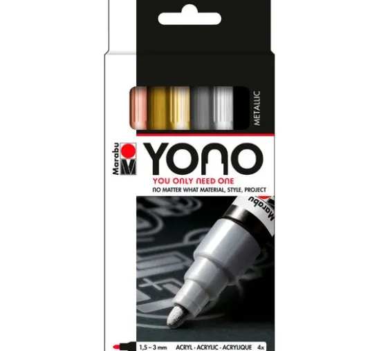 Marabu YONO Marker-Set "METALLIC"