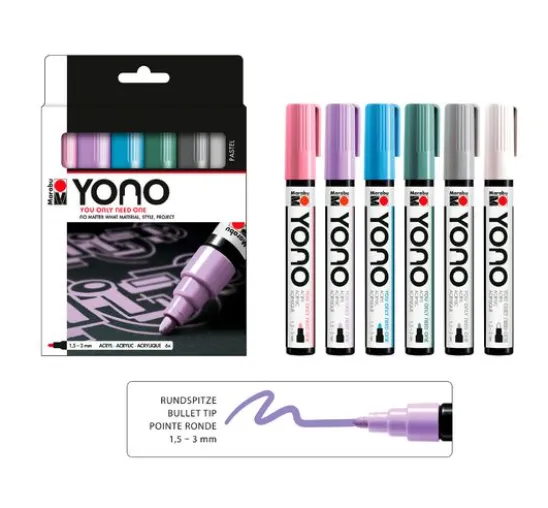 Marabu YONO Marker-Set "PASTEL"
