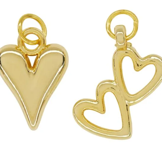 Metall Charms Herzen